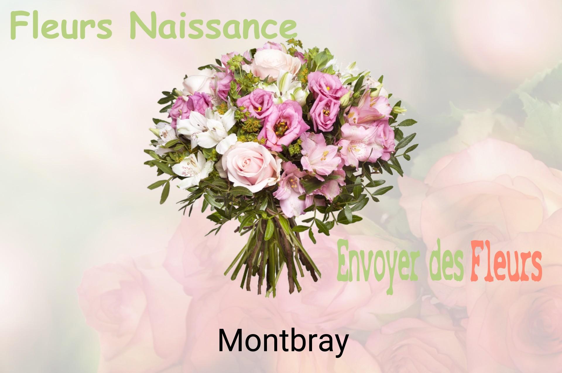 Bouquet de fleurs de naissance livré à Montbray